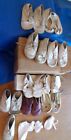 Lot Of 9 Pair   Singles Vintage Worn Baby Shoes Of Various Sizes