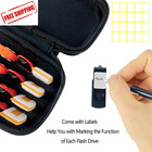 Flash Drive Case  Usb Holder 20 Slots Memory Stick Storage Case Hard Shell  
