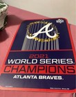 Atlanta Braves 2021 World Series Champions Plastic 11x17 Sign Decor Mlb Licensed