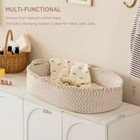 Baby Changing Basket  Moses Basket For Newborn  With Removable Mattress Pad