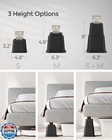 Songmics Bed Risers  4-pack Furniture Risers  Heavy Duty Bed Lifts In Heights