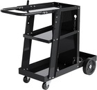 3-tier Welding Cart 400lbs Heavy Duty Rolling Metal Utility Cart Garage Workshop