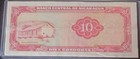 1972 Sharp 10 C  rdoba Banknote From Nicaragua