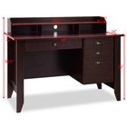 Computer Desk Pc Laptop Writing Table Workstation Student Study Furniture Brown