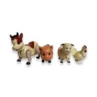 Vintage Playskool Li   l Playmates Farm Animals Lot Cow Pig Sheep Chicken 1980s