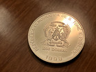 Rare St Thomas   Prince Island Heidiland 1998 1000 Dobras Girl With Goats Coin
