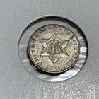 1851 Three 3 Cent 3c Silver Trime Us Antique Coin - Very Nice Eye Appeal