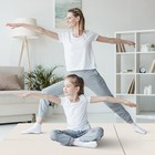 Tri-fold Folding Exercise Mat 6 Ft X 2 Ft Portable Gymnastics Tumbling Yoga Grey