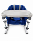 Hook-on Portable Baby High Chair  Feeding Seat W Tray Travel Table Clip On Blue