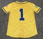 New Savannah Bananas Adult Baseball Jersey Size Small Sublimated Yellow Not Sewn