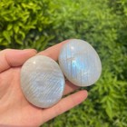 2  Large Moonstone Tumbled Stone Mineral Specimen Crystal Healing Reiki Gifts