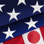 Heavy Duty 3x5 Ft American Flag - Embroidered Stars  Sewn Stripes  Brass Grommet