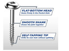 Kreg Zinc Pocket Hole Screws 1-1 4 Inch Coarse Thread -maxi Loc Head 1200 Ct