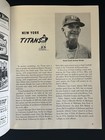 Aug  13 1960 Afl Football Program Ny Titans   Oakland Raiders 2nd Game For Both 