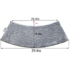 Curved Shower Mat  Anti-slip Bathroom Carpet Rugs Microfibre Corner Bath Tub    