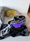 Volcom Odyssey Goggle Op Art purple Chrome   bonus Lens - Yellow  New 