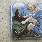 Vtg Disney Winnie The Pooh Christopher Robin Throw Pillow Tapestry Approx 11x16