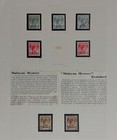 1945-1948 Malaya  Large Collection lot Of Stamps On Album Pages  Bma Malaya Ovpt