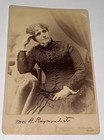 Rare Antique Id d American Woman Mary Raymond Rockford  Ma Cabinet Card Photo 
