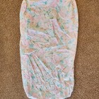 Vintage Floral Fitted Sheet Pink Blue Green Baby Girl Crib Toddler Sheet