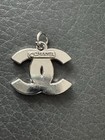 Chanel Zipper Pull charm All Silver 19mm 