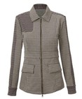 Cabi Houndstooth Blazer Full Zip Jacket Women Xl Preppy Academia Classic Zip