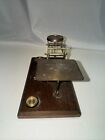 Vintage Warranted Accurate Brass Wood Postal Scale W  3 Weights