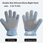 2-in-1 Pet Grooming Glove - Double-sided Deshedding   Massage Brush For Cats Or 