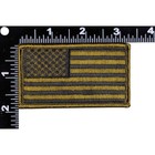 American Flag Patch - Subdued Olive Drab Od Green - Hook Fastener Tactical Patch