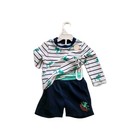 Carters Baby Boys Frog Stripe Rash Guard Swim Set - 18 Months