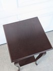 Vintage Bombay Co Mahogany Tiered Pedestal Stand   Side Table Repaired