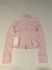 New Lululemon Define Cropped Jacket Nulu 8 10 Pink Organza Gold Gold