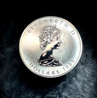 1989 Canada Elizabeth Ii 5 Dollars 9999 Silver Maple Leaf 1 Oz Coin
