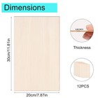 12 Pack Basswood Sheets 12 X 8 X 1 13 Inch Thin Plywood Balsa Wood Boards For Cr