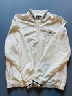 Malbon Men   s Windbreaker Quarter Zip Golf Jacket L New Without Tags  White Eagle
