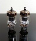 Matched Pair  2  Nos nib Mullard 5654 6ak5 ef95 m8100 Black Hole Plate Tubes