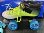 Rare Find Riedell Roller Skates Size 5 Dash Green  W  Extra Wheels And Pads