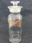 Antique Whitall Tatum Co Glass Apothecary Bottle Pharmacy Sunken Label Medicine