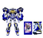 Metal Card Bot S Blue Cop New Trinity Robot Toy Boy Transformer Korean Car