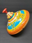 Vintage Schylling Metal Tin Toy Top  Animals Merry Go Round Carousel 