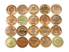 Lot Of 20 Different Vintage Ohio Wooden Nickels Token Coin Collection  10 Oh