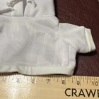 White Hoodie Sweatshirt Lot 8 Fits 15    Teddy Bear Or Doll Sublimation Dtf New