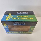 Ultra Pro Display Series  Genuine Wood Base Ball And Card Holder New