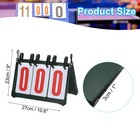 Portable Flip Scoreboard  3-digital Score Keeper Flipper  Red