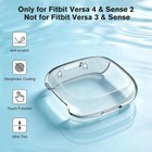  3 Pack  Screen Protector Case For Fitbit Versa 4 sense 2 Soft Tpu Plated Bumper