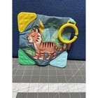 Nuby Tiger Colorful Teething Blankie Squeak Crinkle Comfort Teether Toy
