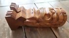 Vintage 1950s Hawaiian Tiki Wood Carved Statue 10 