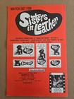 sisters In Leather   1969 Pressbook  Adult  Sexploitation  Biker