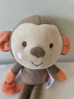 Fisher Price Snugamonkey Brown Orange Baby 7  Plush Monkey 95778 Lovey