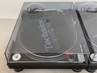Technics Sl-1200mk5 Black Pair With Dust Cover Dj Turntable System Set Of 2 Used